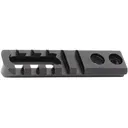 AG Composites Picatinny Rail Section with Quick Detach Flush Cup 3.25" Aluminum Black - Ag Composites