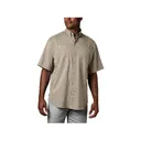 Columbia Men's PFG Tamiami II Short Sleeve Shirt Fossil XL Tall - Columbia
