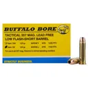 Buffalo Bore Short Barrel Low Flash 357 Magnum Ammo 140 Grain Barnes TAC-XP Solid Hollow Point Lead Free Box of 20 - Buffalo Bore