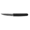 CRKT Obake Fixed Blade Knife 3.64" Clip Point 8Cr14MoV TiNitride Gray w/ Acid Etch Pattern Blade Faux Ray Skin Handle Black - Crkt