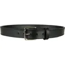 MidwayUSA Gun Belt 1-1/2" Leather Black 34" Silver Buckle - Midwayusa