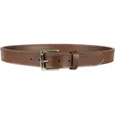 MidwayUSA Gun Belt 1-1/2" Leather Dark Brown 36" Silver Buckle - Midwayusa