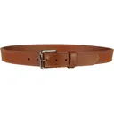 MidwayUSA Gun Belt 1-1/2" Leather Light Brown 42" Silver Buckle - Midwayusa