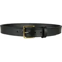 MidwayUSA Gun Belt 1-1/2" Leather Black 46" Brass Buckle - Midwayusa