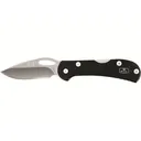 Buck Knives 726 Mini Spitfire Pocket Knife 2.75" Drop Point 420HC Satin Blade Aluminum Handle Black - Buck Knives