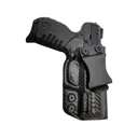 Rounded IWB Holster Right Hand Ruger SR22 with Rail Kydex Carbon Fiber - Rounded