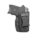 Rounded IWB Holster Right Hand S&W M&P Bodyguard 380 ACP Kydex Carbon Fiber - Rounded