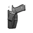Rounded IWB Holster Right Hand Glock 48, 48 MOS Kydex Carbon Fiber - Rounded