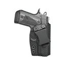 Rounded IWB Holster Right Hand Kimber Micro 9 Kydex Carbon Fiber - Rounded