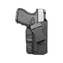 Rounded IWB Holster Right Hand Glock 26, 27, 33 Kydex Carbon Fiber - Rounded