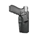 Rounded IWB Holster Right Hand Glock 20, 21 Kydex Carbon Fiber - Rounded