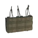 Tasmanian Tiger 3 SGL BEL MKII Double AR-15 MOLLE Magazine Pouch Shingle Olive - Tasmanian Tiger