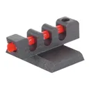 Kensight Competition Fiber Optic 1911 Front Sight Novak Cut Flat Base .180" Height .118" Width Steel Black Serrated Blade - Kensight