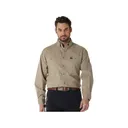 Wrangler Men's Riggs Workwear Long Sleeve Shirt Khaki Large - Wrangler