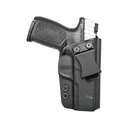 Rounded IWB Holster Right Hand S&W SD9 VE, SD40 VE Kydex Black - Rounded