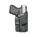 Rounded IWB Holster Right Hand Glock 26, 27, 33 Kydex Black - Rounded