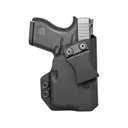 Rounded IWB Holster Right Hand Glock 43, 43X, 43X MOS with Streamlight TLR-6 Kydex Black - Rounded