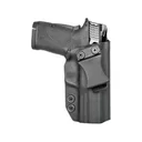 Rounded IWB Holster Right Hand S&W M&P Shield EZ 9mm Luger Kydex Black - Rounded