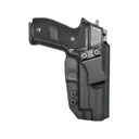 Rounded IWB Holster Right Hand Sig Sauer P226 with Rail Kydex Black - Rounded