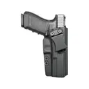 Rounded IWB Holster Right Hand Glock 20, 21 Kydex Black - Rounded