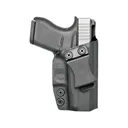 Rounded IWB Holster Right Hand Glock 43, 43X Kydex Black - Rounded