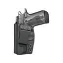 Rounded IWB Holster Left Hand Kimber Micro 9 Kydex Black - Rounded