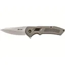 Buck Knives 262 Hexam Assist Assisted Opening Pocket Knife 3.3" Drop Point 7Cr13 Satin Blade Aluminum Handle Gray - Buck Knives