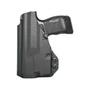 Rounded IWB Holster Right Hand Glock 17, 19, 19X, 22, 23, 31, 32, 38, 45, 47 with Streamlight TLR-1 Kydex Black - Rounded