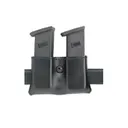 Safariland 079 Snap-On Double Magazine Pouch 1-3/4" for Glock 20, 21, HK USP 40, 45, STI, McCormick/Tripp, Para-Ordnance P-14 Leather Black - Safariland