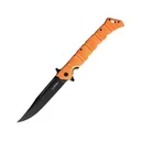 Cold Steel Large Luzon Pocket Knife 6" Clip Point 8Cr13MoV Black Blade GFN Handle Orange - Cold Steel