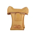 Protektor Wide Owl Ear Straddle Shooting Rest Bag Leather Tan Filled - Protektor