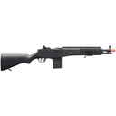 Game Face M14 Airsoft Rifle 6mm BB Spring Powered Single Shot Black - Crosman