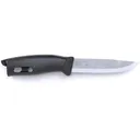 Morakniv Companion Spark Fixed Blade Knife 4.09" Clip Point Stainless Satin Blade TPE Handle Black - Morakniv