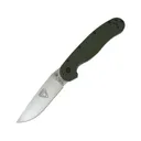 Ontario RAT 1 Pocket Knife 3.6" Drop Point AUS-8 Satin Blade Nylon Handle Foliage Green - Ontario