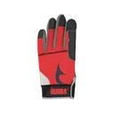 Bubba Men's Fillet Fishing Gloves Red/Black Medium - Bubba
