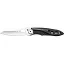 Leatherman Skeletool KB Pocket Knife 2.6" Clip Point 420HC Satin Blade Stainless Steel Handle Black - Leatherman