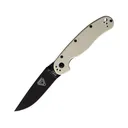 Ontario RAT 2 Pocket Knife 3" Drop Point AUS-8 Black Blade Nylon Handle Ivory - Ontario Knife Company