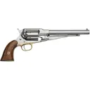 Pietta 1858 Remington New Model Army Black Powder Revolver 44 Caliber 7.5" Stainless Barrel Stainless Frame Walnut Grip - Pietta