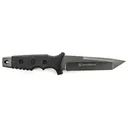 Smith & Wesson Special Ops Fixed Blade Knife 5.2" Tanto Point 9Cr17 Black Blade Polymer Handle Black - Smith and Wesson