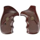 Pachmayr Renegade Wood Laminate Grips for S&W K, L-Frame Round Butt Checkered Rosewood - Pachmayr