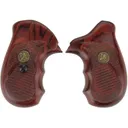 Pachmayr Renegade Wood Laminate Grips for S&W J-Frame Round Butt Checkered Rosewood - Pachmayr