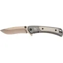 Browning Jericho Folding Knife 3" Drop Point D2 Copper Blade Stainless Steel Handle Steel Stonewash - Browning