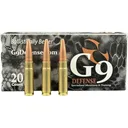 G9 Defense 300 AAC Blackout (7.62x35mm) Ammo 120 Grain Solid Hollow Point Lead Free Box of 20 - G9 Defense