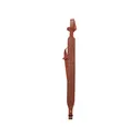 Hunter Sling with Stock and Barrel Loops Leather Rifle Sling with Loop Chestnut - Hunter