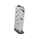 CM Products Match Grade Compact Magazine with Base Pad 1911 Officer 9mm Luger 8-Round Stainless Steel - Chip McCormick