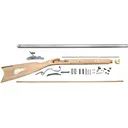 Traditions Mountain Muzzleloading Rifle Kit 32" In the White Barrel Walnut Stock - Traditions Firearms