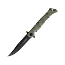 Cold Steel Medium Luzon Pocket Knife 4" Clip Point 8Cr13MoV Black Blade GFN Handle OD Green - Cold Steel