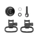 GrovTec Sling Swivel Set Remington 870, 870 Youth Magazine Cap with Swivel Stud Locking Swivels Rear Screw Swivel Stud 20 Gauge Steel Black - GrovTec