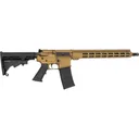 Andro Corp Industries ACI-15 Bravo Base Semi Automatic Rifle 5.56x45mm NATO 16" Melonite Black Threaded Barrel Burnt Bronze Frame Black Pistol Grip - Andro Corp Industries