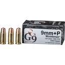 G9 Defense Woodsman 9mm +P Luger Ammo 124 Grain Square Nose Lead Free Box of 20 - G9 Defense